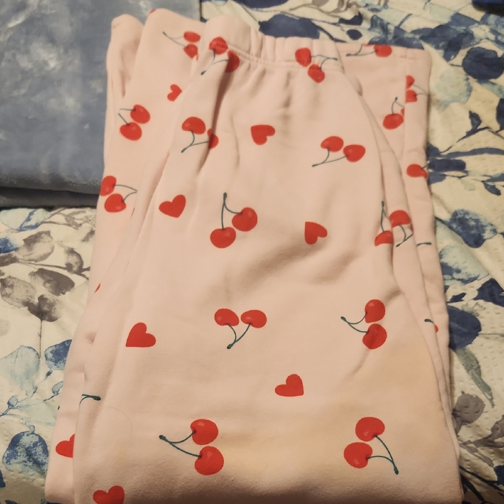 Cherry Heart Womens Sweatpants